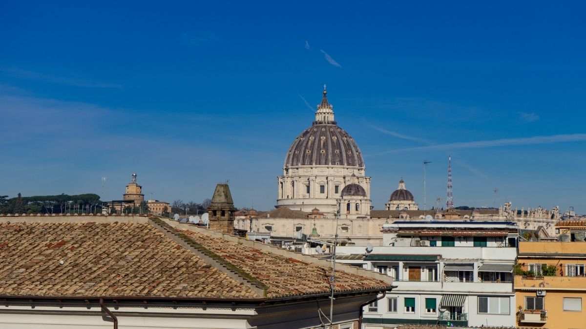 La vista su Roma dal Penthouse Apartment di Vatican Park Residence.